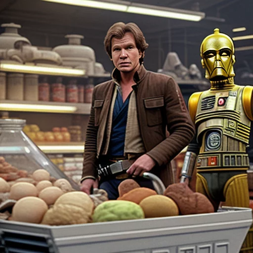 1555665659-Han Solo grocery shopping in a dingy old scrap shop in Mos Eisley with Princess Leia, C3PO, R2D2.webp